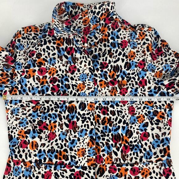 Sara Campbell Womens Polka Dot Animal Print Blazer Jacket Size M USA - Picture 13 of 16